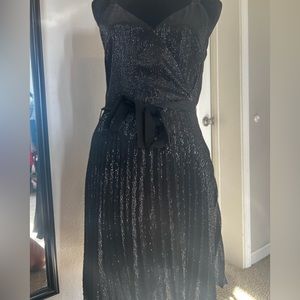 Joie black sequin dress sz M
